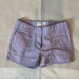 Girls size 3 Crewcut lavender shorts, EUC